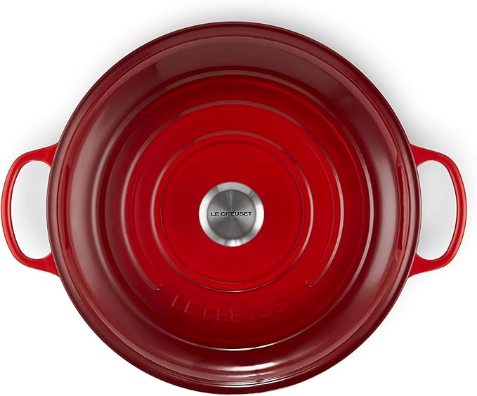 Le Creuset Enameled Cast Iron Signature Braiser, 5 qt., Cerise