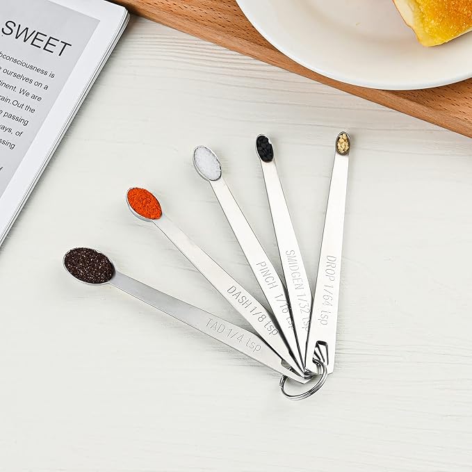 22-Piece Stainless Steel Measuring Set - Cups & Spoons, Metric & US, Dry & Liquid