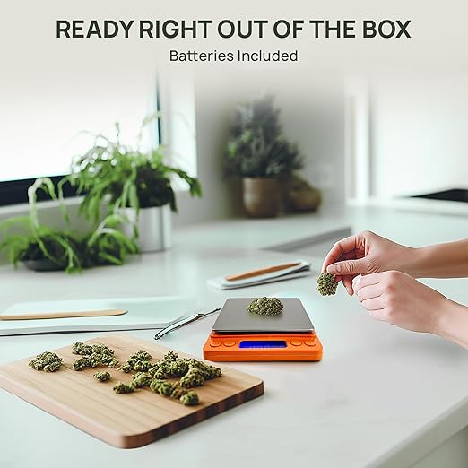 Strive 3000g x 0.1g High Accuracy Digital Gram Pocket Scale. Precision Sensor for Herbs, Powders. Food, Coffee, Jewelry, and More. Portable & Durable Design. Multi-Use Scale for Home/Professional Use