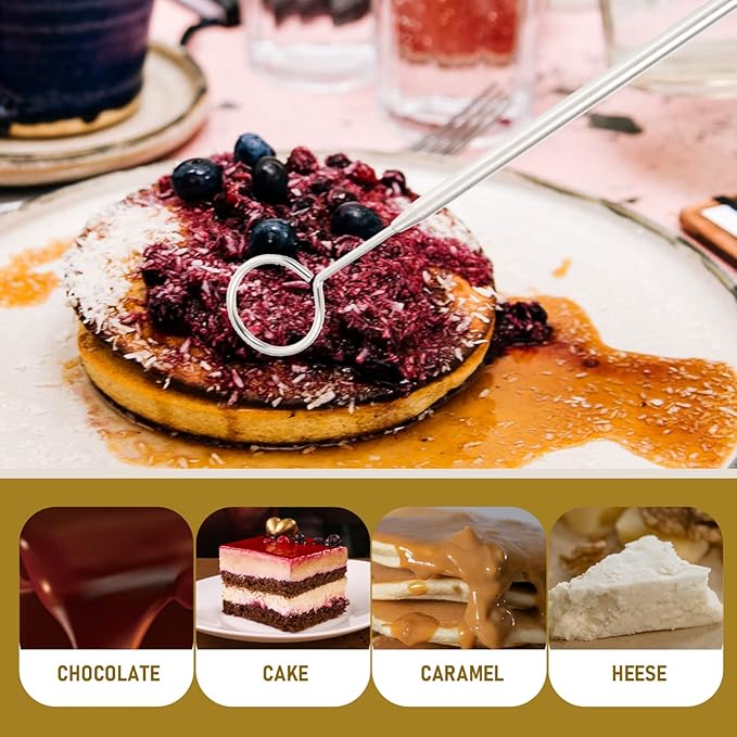 6Pcs Chocolate Dipping Tools Set Stainless Steel Fondue Forks for Candy and Dessert Baking Supplies Easy to Clean Cooking Utensils