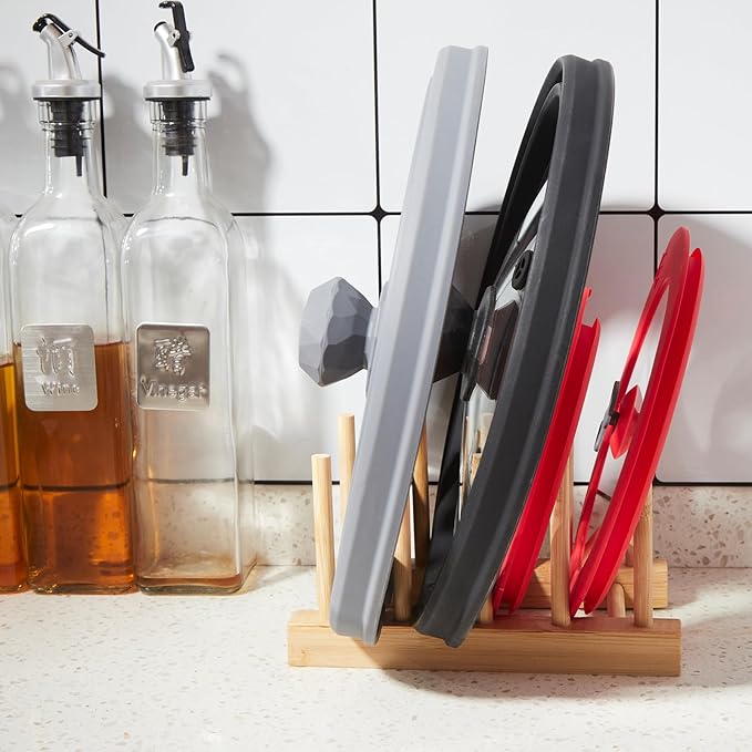 Microwave Splatter Cover Vented Glass Splatter Guard Lid with Collapsible Silicone for Food as Pot Cover 11.8 inch Large Plate for 6 7 8 9 10 11 inch Plate Bowl Light Grey