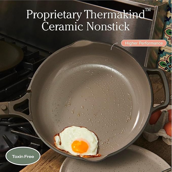 Our Place Mini Home Cook Duo - 8.5" Always Pan & Small Perfect Pot Bundle | Multi-Functional Cookware Set Replaces 18 Pieces | Char