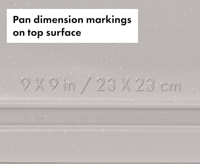 OXO Good Grips Non-Stick Pro Ceramic Coated Metal Bakeware 9” Square Cake Pan – Biscuit