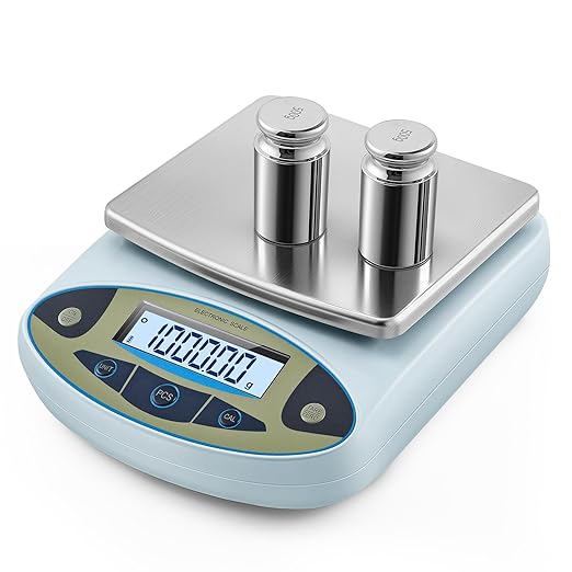 Antstone lab Scale 6000g x 0.01g Digital Gram Scale 0.01g Accuracy High Precision Scientific Analytical Balance for Laboratory, Jewelry Weighing (6000g, 0.01g)