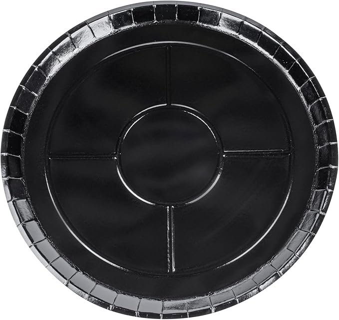 Restaurantware-Eco Pie 16 Inch Paper Pizza Trays, 25 Round Pizza Pans - Oven-Ready, Microwavable, Black Paper Pan For Medium-Sized Pizzas, For Baking, Cooking, Bread, Meat, Or Pies