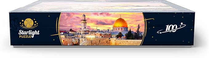 MyPuzzle Skyline of The Old City at The Western Wall and The Temple Mount in Jerusalem Israel - Premium 100 Piece Jigsaw Puzzle for Adults