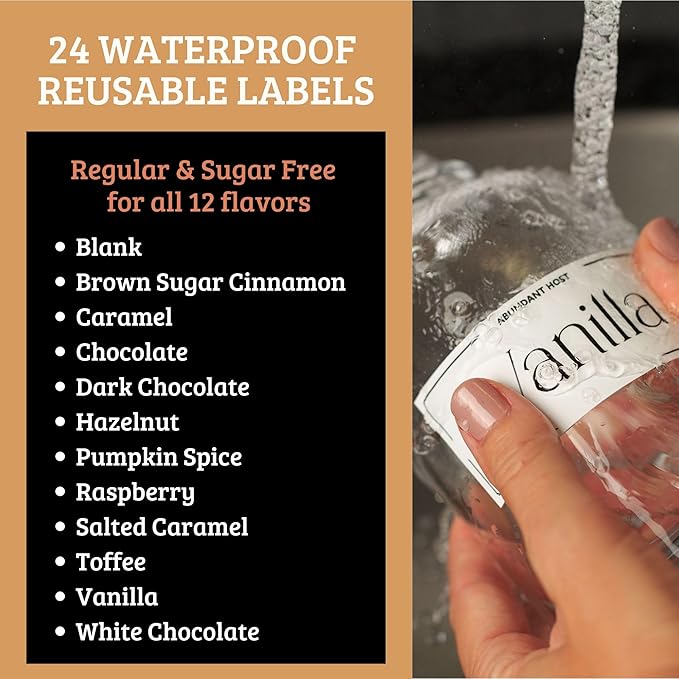 Coffee Syrup Dispensers, Set of 2, Coffee Syrup Bottles with Pump and Labels, 500 ml, Espresso Bar Accessories, Glass Bottles with Pump, Black Upgraded Dispenser, 16.9 oz