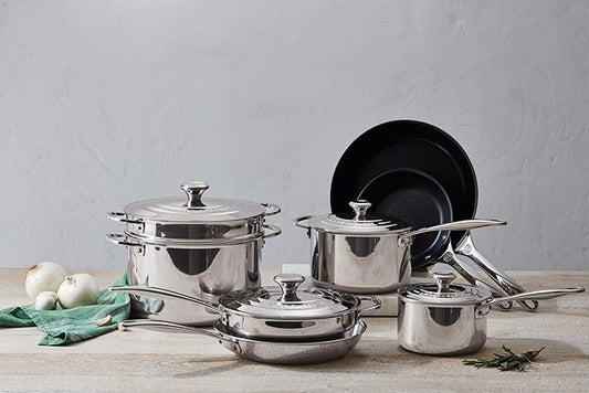 Le Creuset Tri-Ply Stainless Steel 12 pc. Cookware Set
