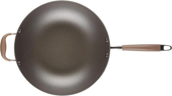 Anolon Advanced Home Hard Anodized Nonstick Deep Frying Skillet with Lid, 12-Inch Ultimate Pan, Bronze
