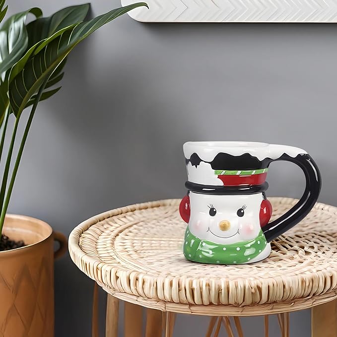 Young's Inc Large Ceramic Coffee Mug, Floral Print Mug, Unique Cups for Tea, Coffee, Cold Drinks, Gift for Coffee Lovers, Cooks, Birthday, Microwave-Safe Dishwasher Safe Kitchen Decor, 4.5-inch