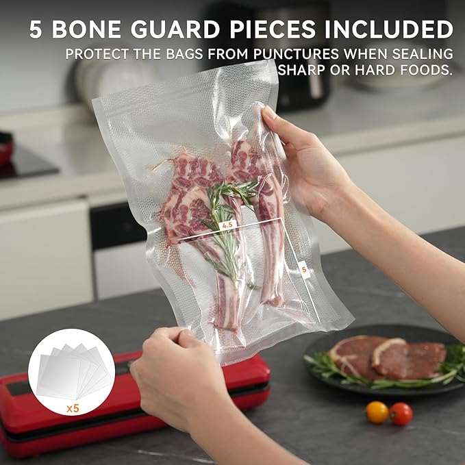 [2024 Q4] 8" x 20' Vacuum Sealer Rolls, 3 Pack-Ideal for Food Storage, Sous Vide, and Meal Prep, Keep Food Fresh and Nutrients, Wevac Lite