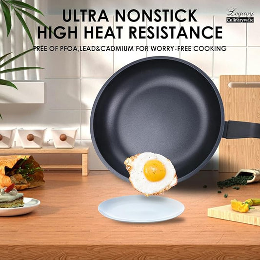 Nonstick Frying Pan Skillet,12 Inch Frying Pan Skillet,Egg pans,Omelette Pan,PFOA Free,Kitchen Pots Induction Pot