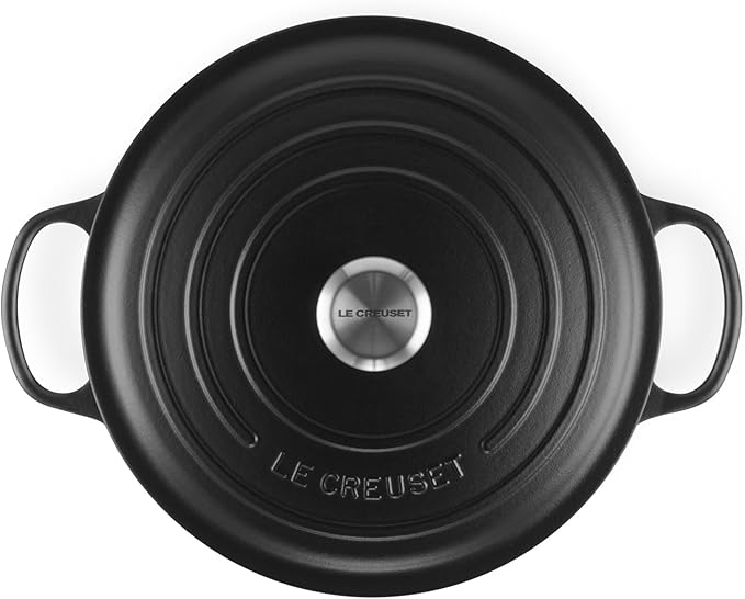 Le Creuset Enameled Cast Iron Signature Round Dutch Oven, 7.25 qt., Licorice