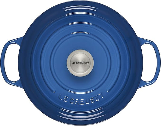 Le Creuset Enameled Cast Iron Signature Round Dutch Oven, 5.5 qt., Marseille