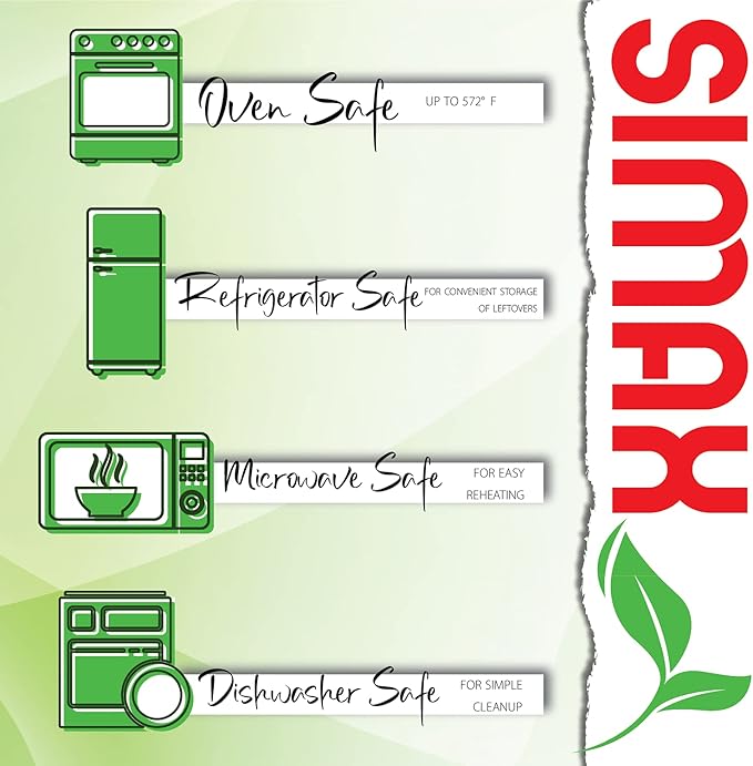 Simax Glass Serving Bowl Set: Borosilicate Glass Oven Safe Bowls - Clear Glass Bowls For Kitchen - Blown Glass Nesting Bowls - Kitchen Mixing Bowls -Glass Salad Bowls Set of 3 (3.2 C, 6.4 C,10.8 Cup)