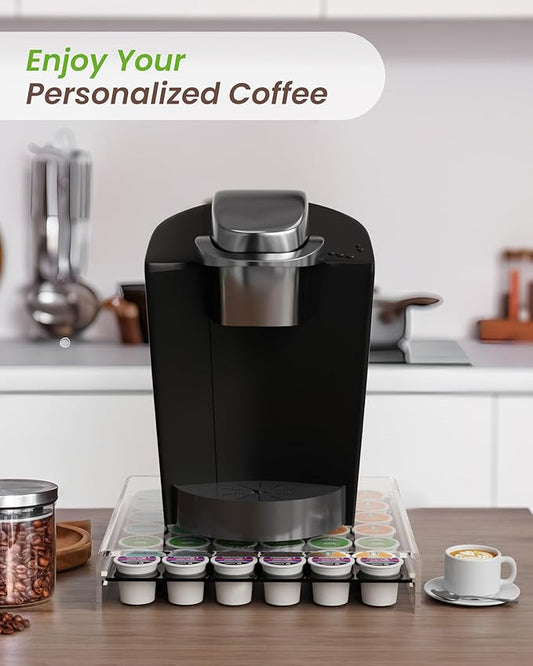 K Cup Holder，Coffee Pod Holder Drawer Capsule Display Storage for K cup - 36 pods