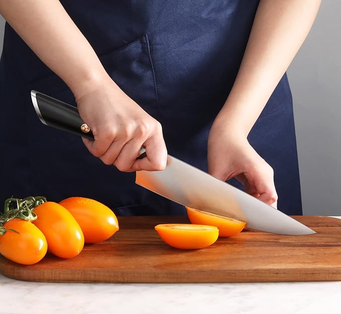 Cangshan ELBERT Series German Steel Forged 4-Piece HUA Knife Block Set, Acacia (Black)