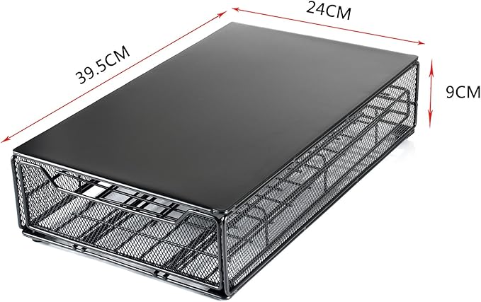 Coffee Pods Holders for Tassimo Discs Coffee Capsule Metal Storage Drawer Capacity 60 pcs
