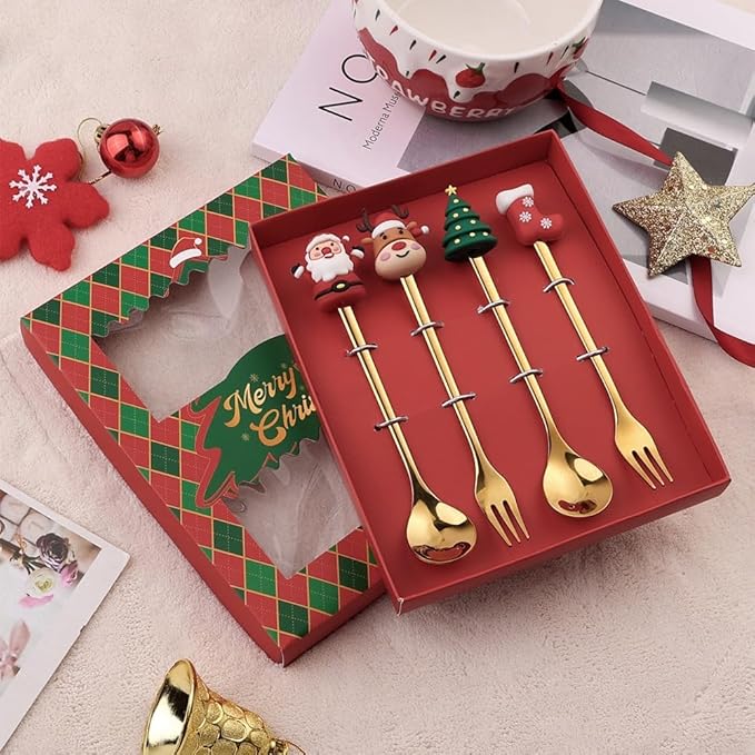 Christmas Spoon Stainless Steel 6-piece Gift Box