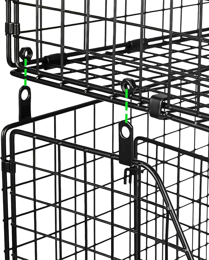 Stackable Soda Can Organizer Stores Up to 72 Cans, 4-Pack Can Storage Organizer for Pantry Shelves, 4-Tier Kitchen Can Holders with 4 Adjustable Dividers, Wire Drink Organizer for Pantry Cabinet Shelf