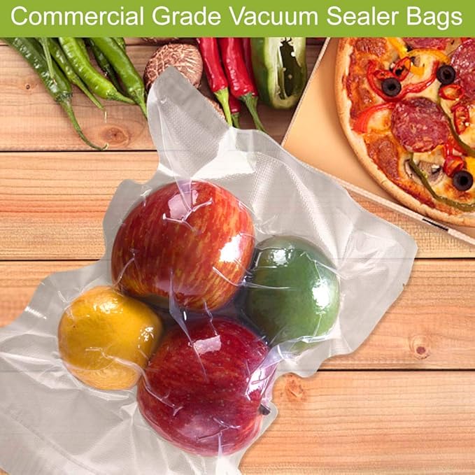 VacYaYa 4mil 200 Pint Size 6 x 10 Inch Vacuum Sealer Storage Bags for Food,Vac Seal a Meal Bags with BPA Free and Heavy Duty Sous Vide Vaccume Seal Safe PreCut Bag