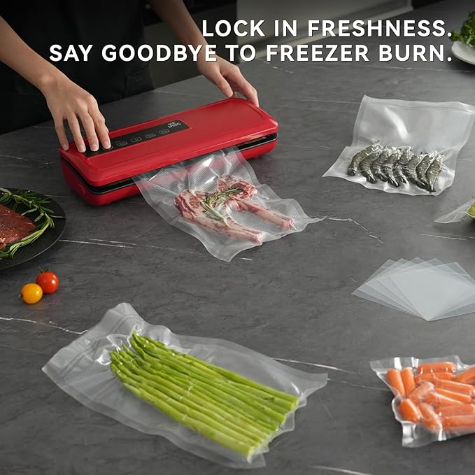 [2024 Q4] 6" x 10" Vacuum Sealer Bags, 200 Count-Ideal for Food Storage, Sous Vide, and Meal Prep, Keep Food Fresh and Nutrients, Wevac Lite