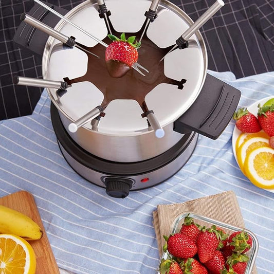 24pcs Fondue Forks, BetterJonny 9.4In Stainless Steel Fondue Sticks Color Coded Cheese Forks with Heat Resistant Handle for Hot Pot Barbecue 6 Colors