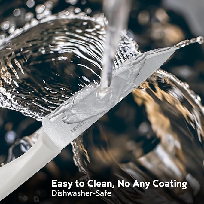 19 PCS Kitchen Cooking Utensils Set, 11 Pieces Silicone Cooking Utensils Set 6 Pieces Sharp Stainless Steel White Knife Set with 1 Piece Cutting Board, Ideal for Apartment