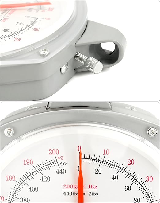 QWORK Precision Hanging Scale, 440lbs / 200kg Capacity, Dual Unit, Heavy Duty