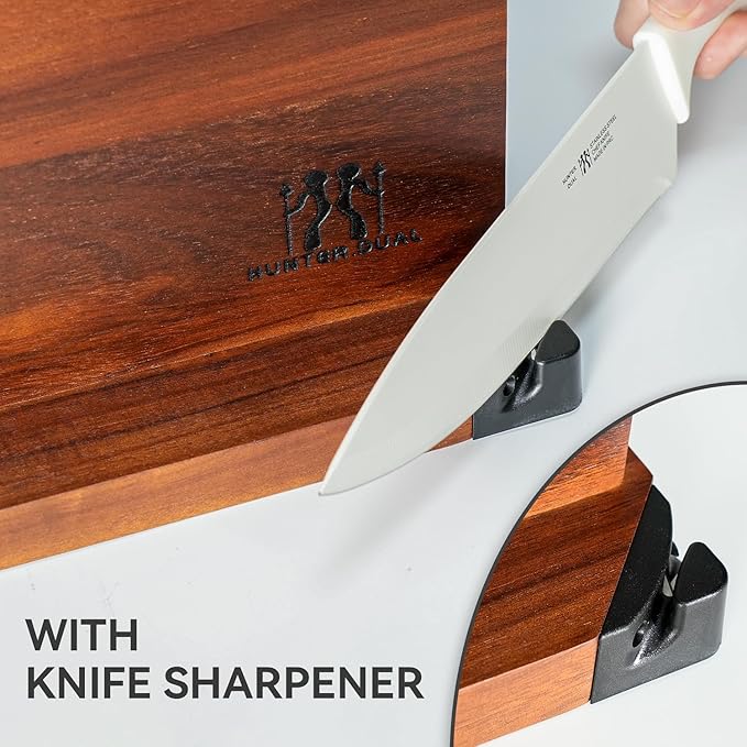 Magnetic Knife Holder with Enhanced Magnets, Multifunctional Countertop Magnetic Knife Block Stand, Universal Knife Storage & Kitchen Tool Organizer for Counter Top
