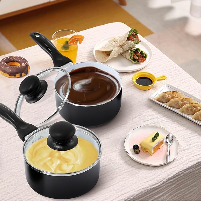 WICHEMI Chocolate Melting Pot Chocolate Warmer Chocolate Melter Chocolate Tempering Machine Pot for Home, Commercial Electric Melting for Chocolate, Butter, Cheese, Cream, Candy, Milk (Double Pots)