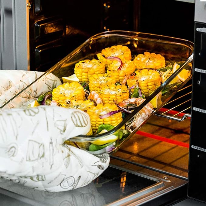 2 Quart Glass Baking Dish for Oven, Single Serving Glass Pan for Cooking Casserole Dish Rectangular Baking Pan Bakeware