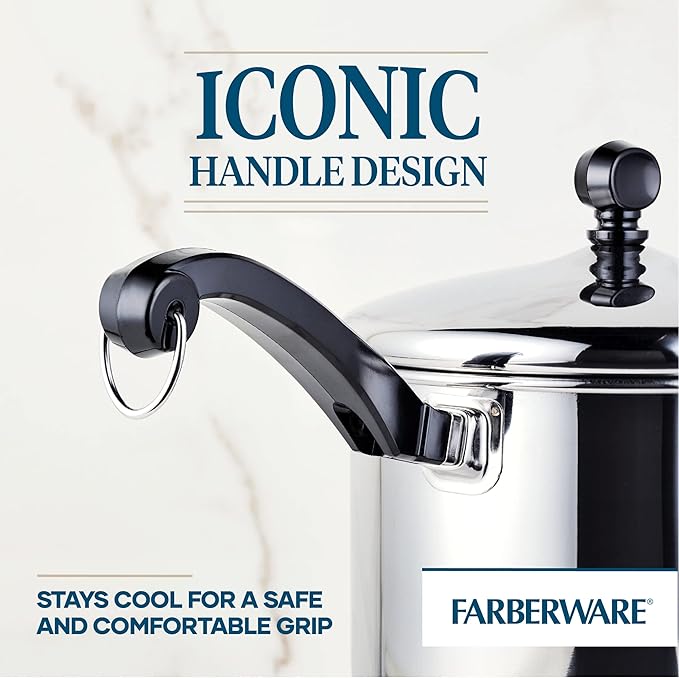 Farberware Classic Stainless Steel Sauce Pan/Saucepan with Lid, 3 Quart, Silver