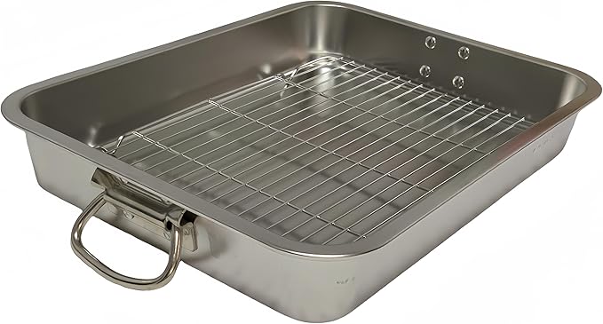 Stainless steel Roasting pan (23.4x15.6x2.8in)