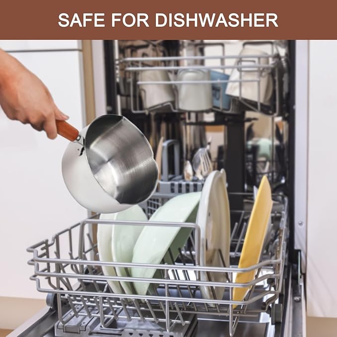 Mini Milk Butter Warmer For Seafood, Stainless Steel Melting Pot For Tealight Candles, Small Baby Food Warmer, Pan Cooking, Chocolate Melting Pot, Hot Oil Pan (500ml)