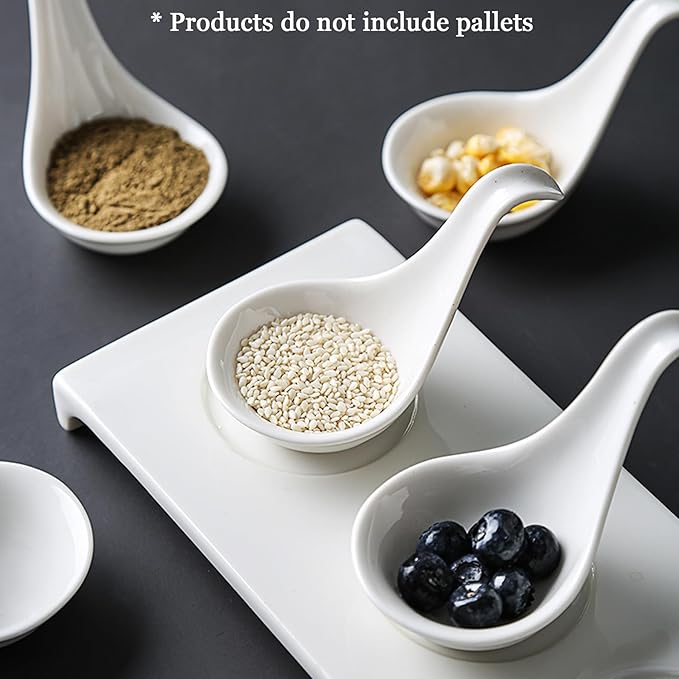 Porcelain Dipping Bowls, 2.1oz with Handle, BBQ Dipping Cups, Side Dishes, Dessert Bowls, for Ketchup, BBQ Sauce, Side Dish, Ice Cream