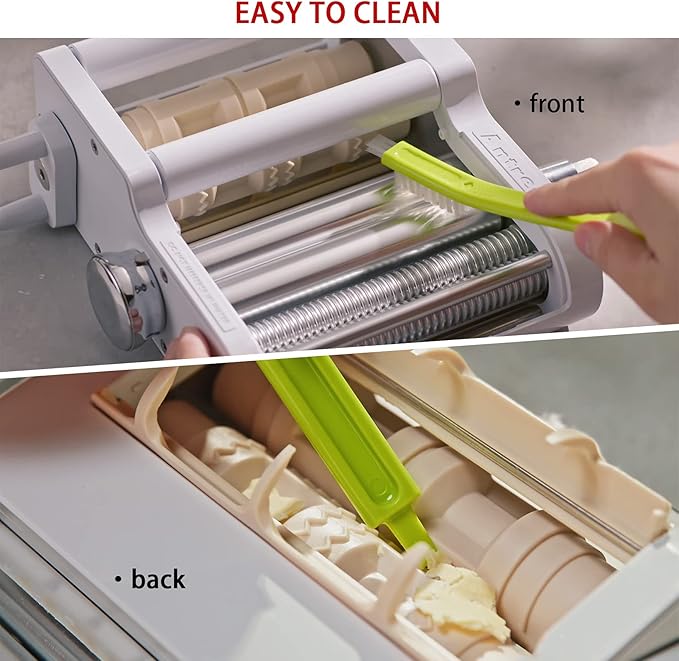 ANTREE 3-IN-1 Pasta Attachment & Ravioli Attachment for KitchenAid Stand Mixers, Pasta Maker Assecories included Pasta Sheet Roller, Spaghetti Cutter and Ravioli Maker Attachment