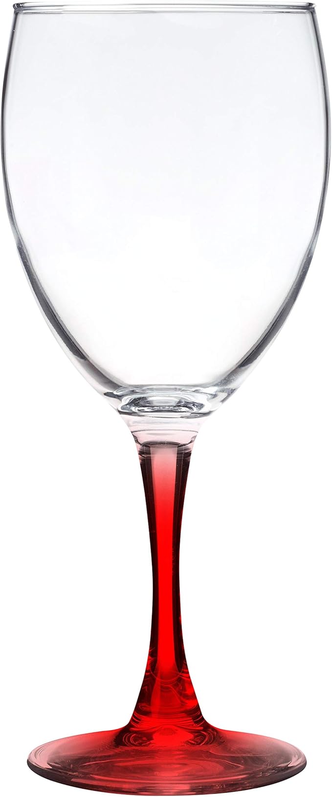 DISCOUNT PROMOS Nuance Wine Glasses by ARC 10.5 oz. Set of 10, Bulk Pack - Restaurant Glassware, Perfect for Red Wine, White Wine, Cocktails - Red