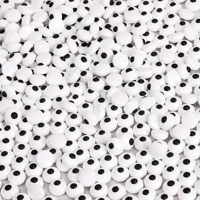 Candy Eyes for Decorating Edible Small Candy Eyes Eyeballs Halloween Sprinkles for Cake Cupcakes Toppers Cookies Baking Decoratings Christmas (7mm Eyes)