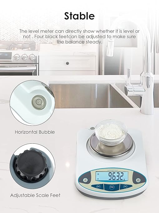 CGOLDENWALL Precision Lab Scale Digital Analytical Balance Laboratory Balance Jewelry Scale Scientific Scale 0.01g Accuracy 110V (2000g, 0.01g)