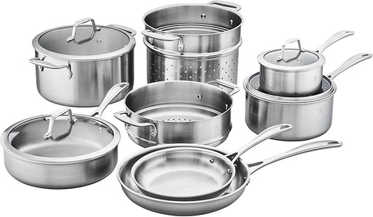 ZWILLING Spirit Stainless Stainless Steel Cookware Set, 12 pc