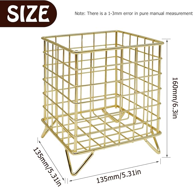 Storage Organizer Coffee Pods Holders for counter with Large Capacity Coffee Capsule Holder (Gold)