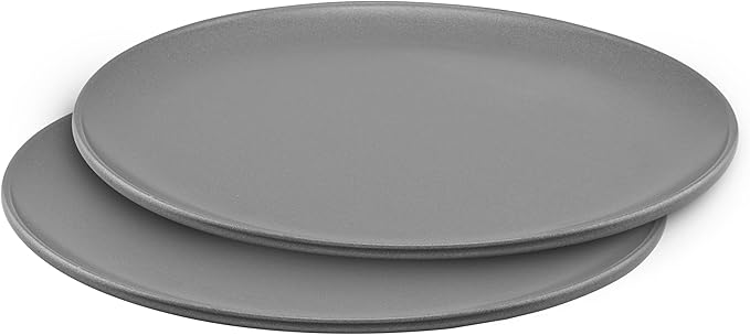OvenStuff Nonstick 12-inch Pizza Pans, Set of 2, Gray