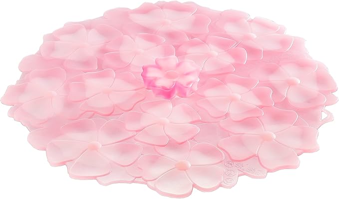 Charles Viancin Silicone Lids - Geranium Silicone Bowl Covers/Airtight Pan Lid (9 Inch Light Pink)