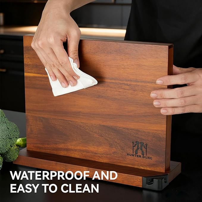 Magnetic Knife Holder with Enhanced Magnets, Multifunctional Countertop Magnetic Knife Block Stand, Universal Knife Storage & Kitchen Tool Organizer for Counter Top