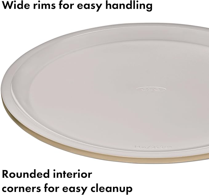 OXO Good Grips Non-Stick Pro Ceramic Coated Metal Bakeware 15” Pizza Pan – Biscuit