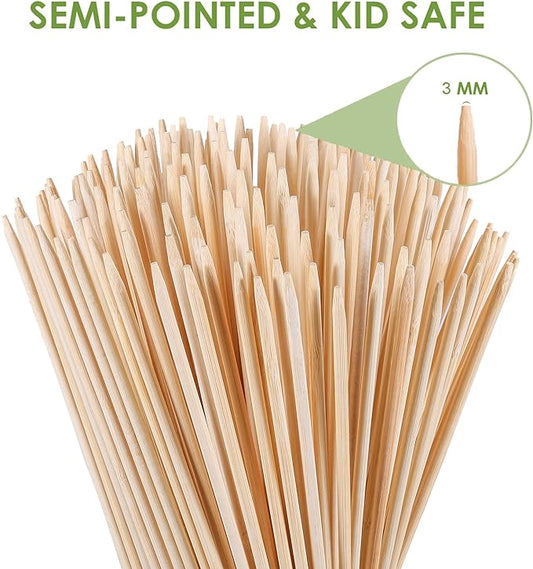 240 PCS Smores Sticks 36" Long 5mm Thick, Marshmallow Roasting Smore Sticks Bamboo, Disposable Marshmellow Sticks Camping Heavy Duty SMores Skewers for Outdoor Fire Pits Campfires Hot Dog Sausage