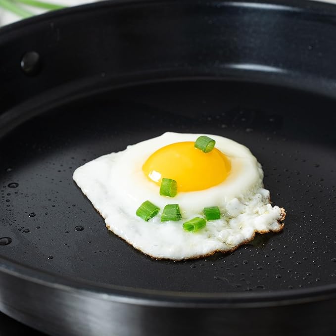 Alva Maestro Cookware Set 12-Piece Set - Nonstick Ceramic Pans and Pots with Lids - Oven Safe, Easy to Clean and Made without PFAS, PFOA & PTFE - Induction and All Stovetop Compatible