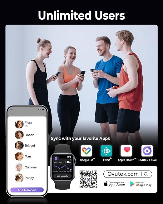 Professional Smart Scale for Body Weight, BMI, Body Fat, Muscle Mass, Highly Accurate Body Composition Weighing Machine, Bathroom Digital Scale Large Display Sync with Fitness App, 450lb