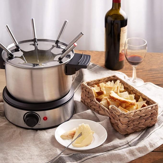 24pcs Fondue Forks, BetterJonny 9.4In Stainless Steel Fondue Sticks Color Coded Cheese Forks with Heat Resistant Handle for Hot Pot Barbecue 6 Colors